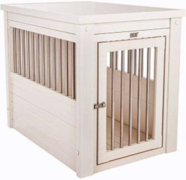 New Age Pet InnPlace Crate Hondenbench meubel Antique Wit 61x91x71 cm Large