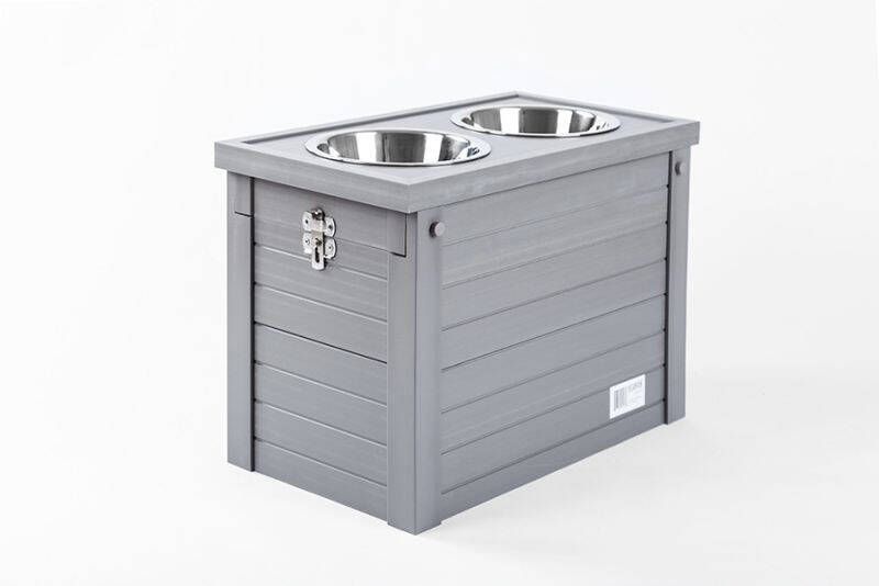 New Age Pet Piedmont Dinerset Verhoogde voerbak Extra large Grijs