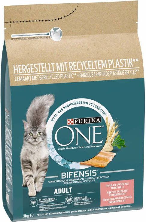 Purina One Adult Zalm Volkoren Granen 3 Kg