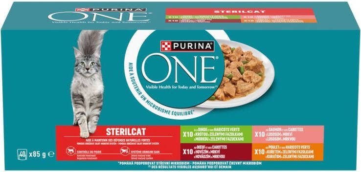 ONE PURINA Sterilcat Kattenvoer Vis Groente