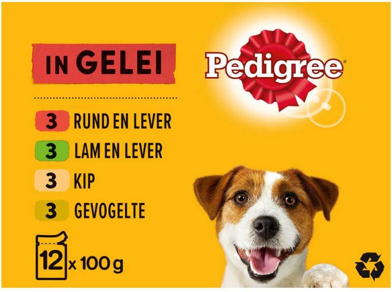 Pedigree Hondenvoer Rund Kip 1 2 kg