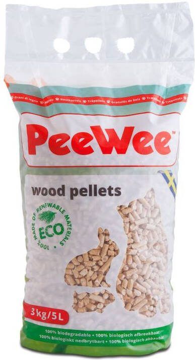 PeeWee Houtkorrels Kattenbakvulling 5 L