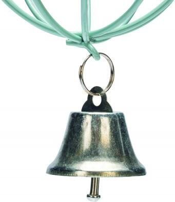 Beeztees Chroom voederbal met deur en bel 12 cm