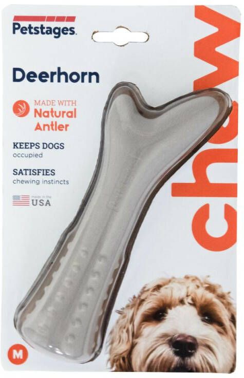Petstages DEERHORN Kauwspeelgoed Beige M 5 72x17 78x3 18 cm