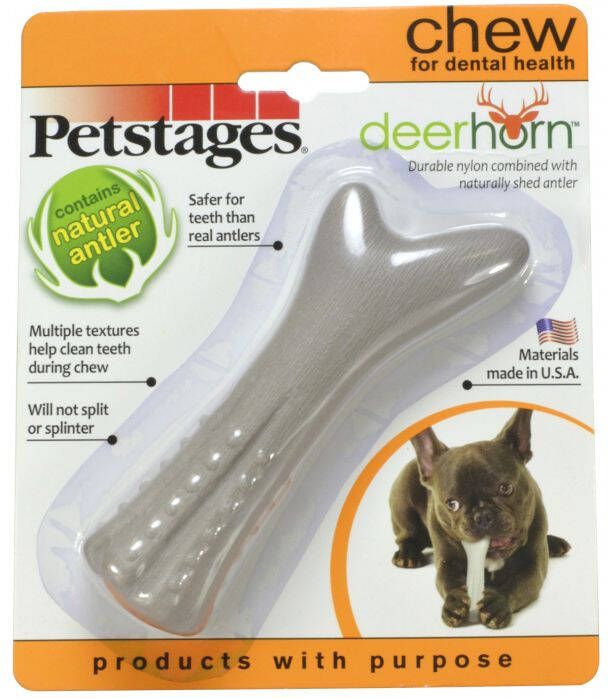 Petstages DEERHORN Kauwspeelgoed Beige S 5 08x12 70x2 54 cm