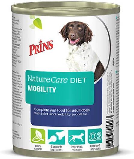 Prins Dieet NatureCare Mobility Hondenvoer veterinair Kip Rund 400 gram