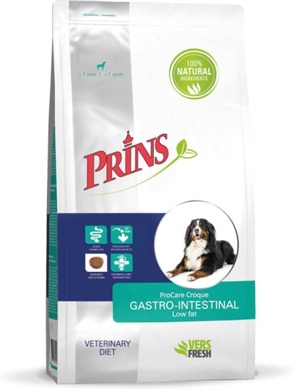 Prins Dieet ProCare Gastro-Intestinal Hondenvoer veterinair Zalm 10 kg