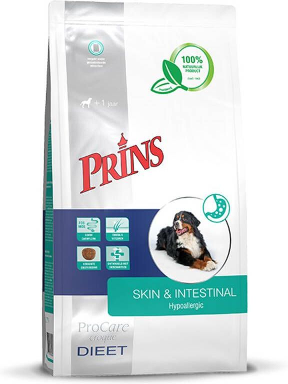 Prins Dieet ProCare Skin & Intestinal Hondenvoer veterinair Eend 10 kg