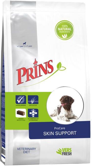 Prins Dieet ProCare Skin Support Hondenvoer veterinair Eend 12 kg