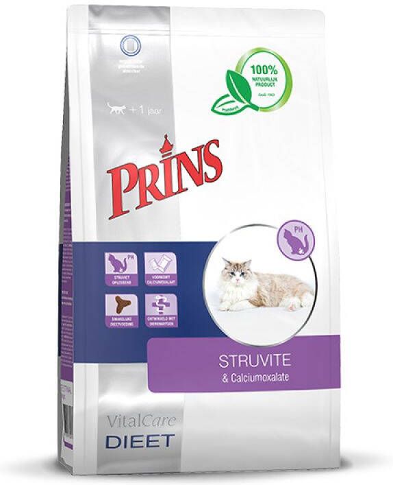 Prins Dieet VitalCare Struvite Kattenvoer veterinair Gevogelte 1 5 kg