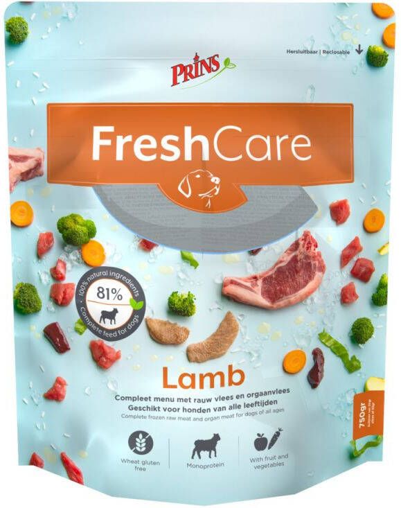 Prins FreshCare Hondenvoer Lam Groente 750 gram