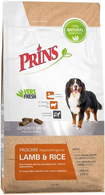 Prins Procare Hypoallergenic Hondenvoer Lam Rijst 3 kg