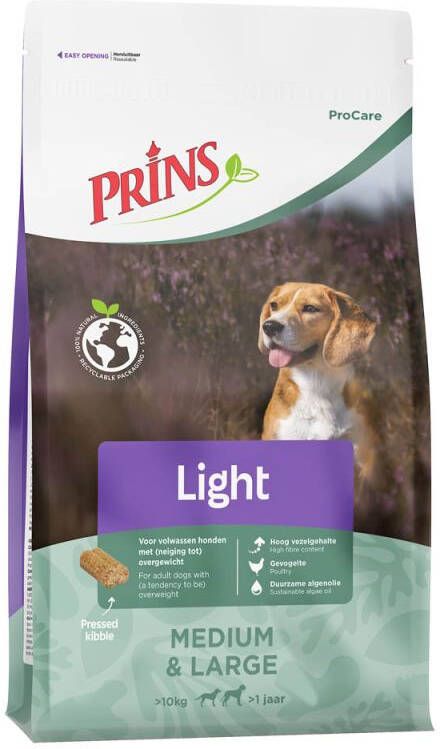 Prins Light Medium & Large Hondenvoer Gevogelte 12 kg