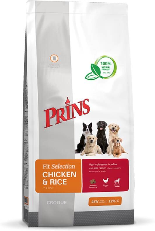 Prins ProCare Fit Selection Hondenvoer Kip Rijst 2 kg