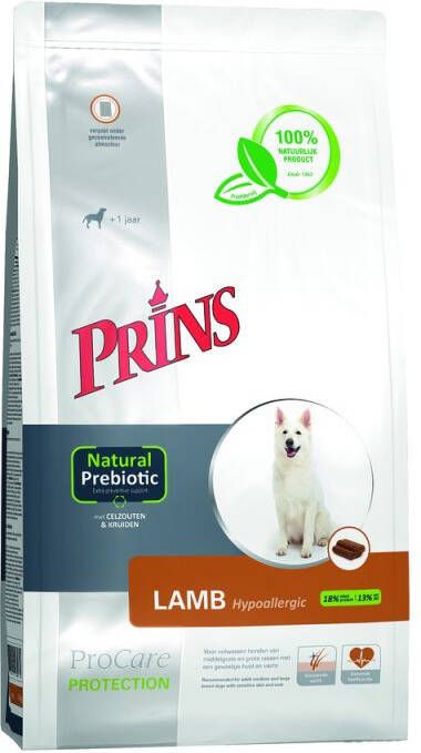 Prins Procare protection Hypoallergic Hondenvoer Lam Rijst 15 kg