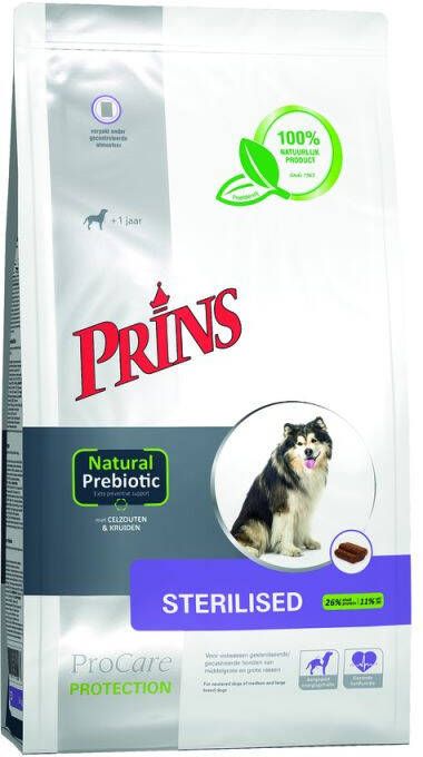 Prins ProCare Protection Sterilised Hondenvoer Gevogelte 15 kg