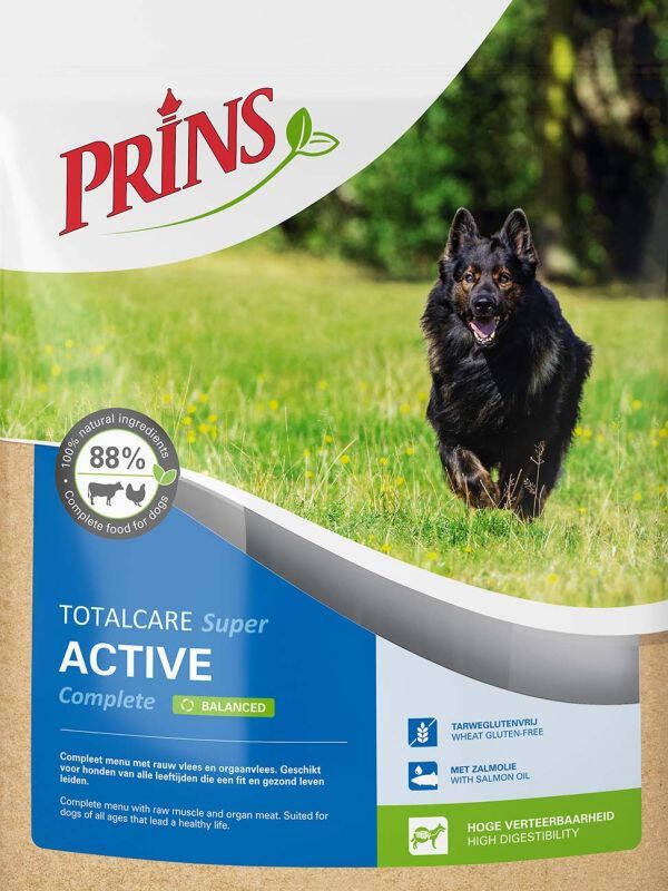 Prins TotalCare Super Active Complete Hondenvoer Kip Rund 10 kg