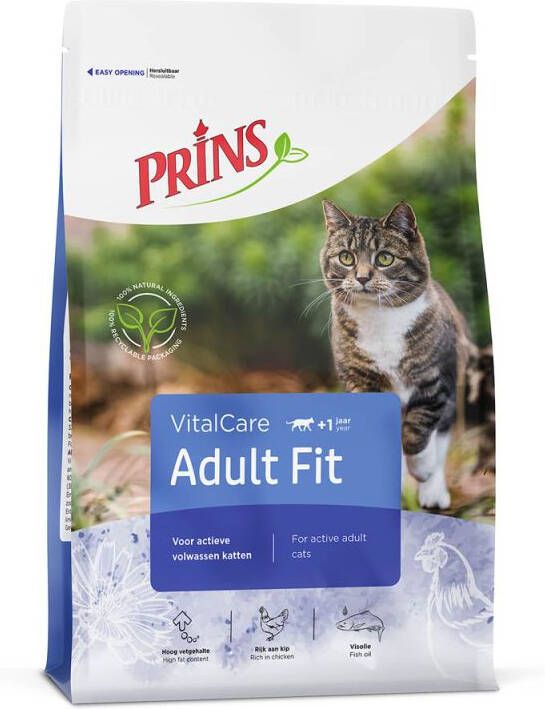 Prins VitalCare Adult Fit Kattenvoer Gevogelte 4 kg