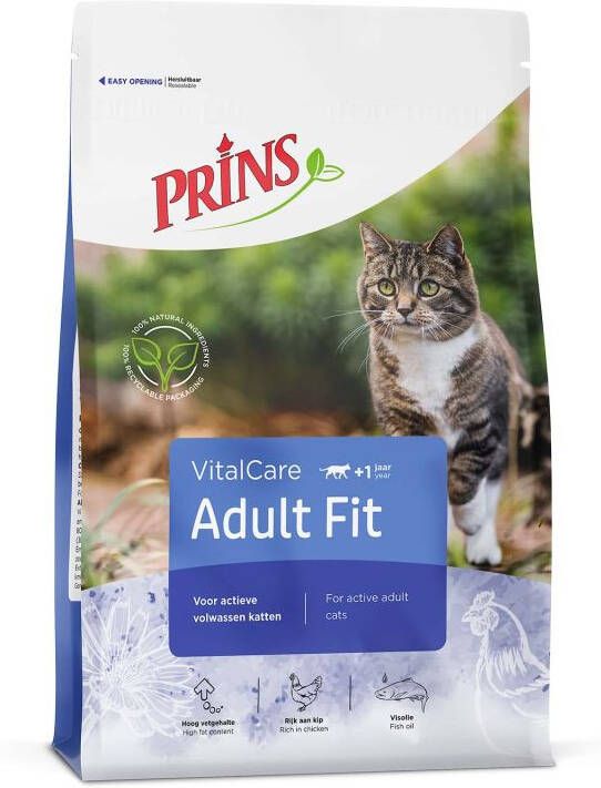 Prins VitalCare Adult Kattenvoer Gevogelte 10 kg