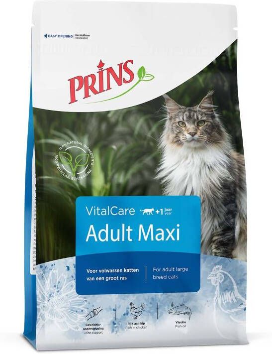 Prins VitalCare Adult Maxi Kattenvoer Gevogelte 10 kg