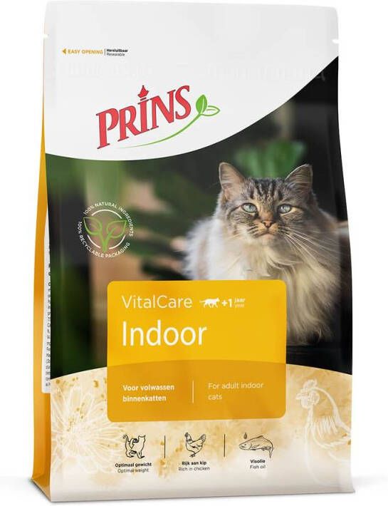 Prins VitalCare Indoor Kattenvoer Gevogelte 4 kg