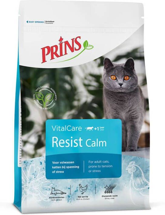 Prins VitalCare Resist Calm Kattenvoer Gevogelte 4 kg