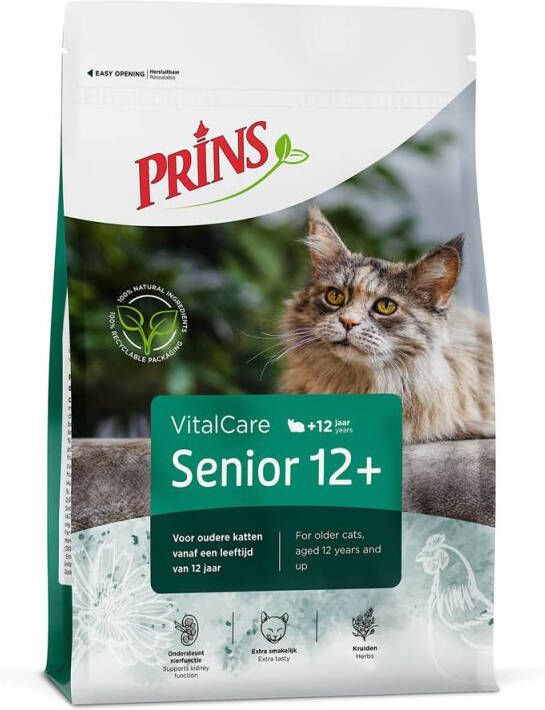 Prins VitalCare Senior 12+ Kattenvoer Gevogelte 4 kg