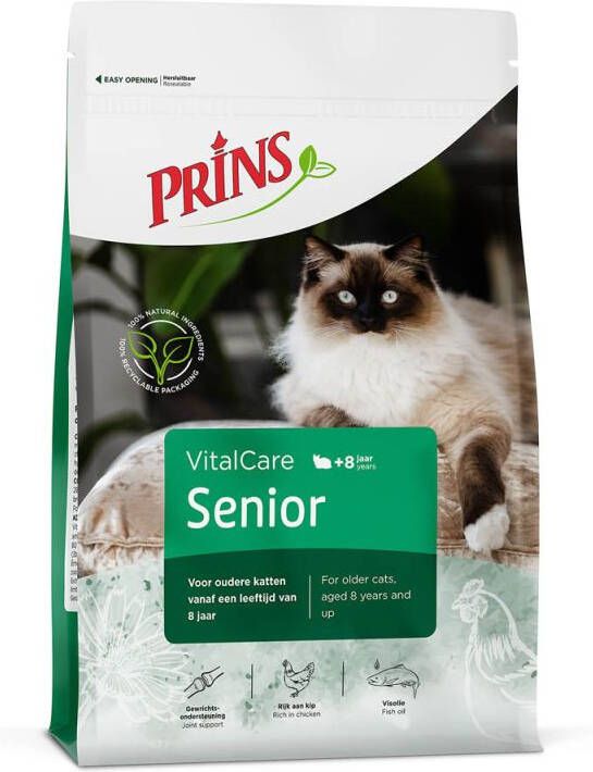 Prins VitalCare Senior Kattenvoer Gevogelte 4 kg