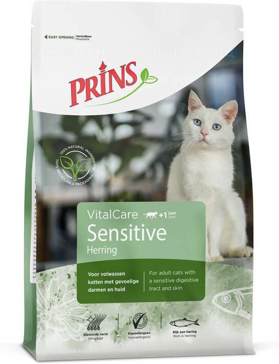 Prins VitalCare Sensitive Kattenvoer Haring 4 kg