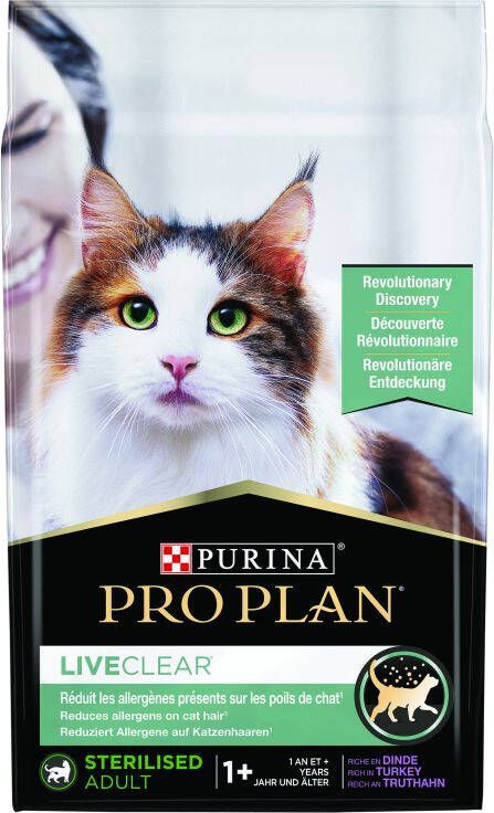 Pro Plan LiveClear Sterilised Adult Kattenvoer Kalkoen 7 kg