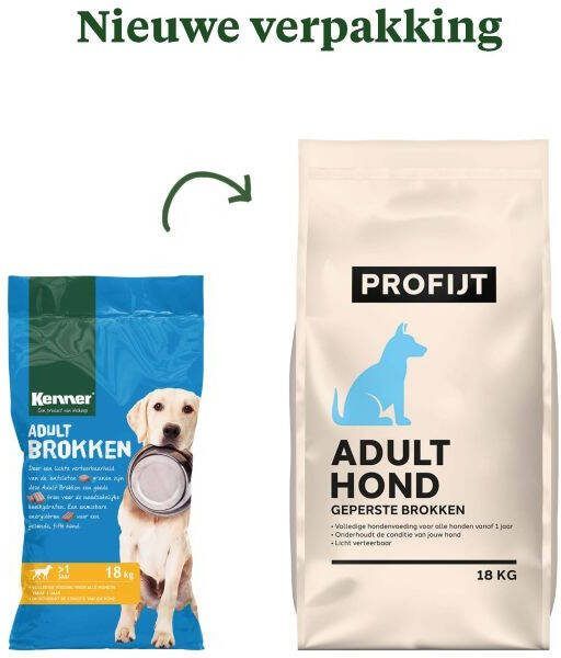 Profijt Adult Geperste brokken Hondenvoer 18 kg