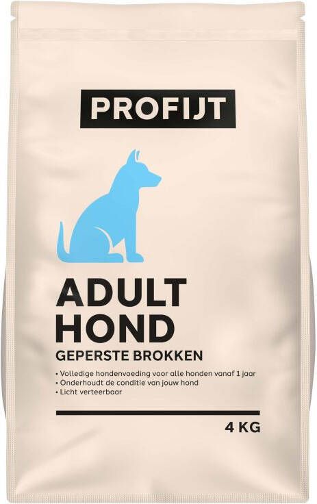 Profijt Adult Geperste brokken Hondenvoer 4 kg