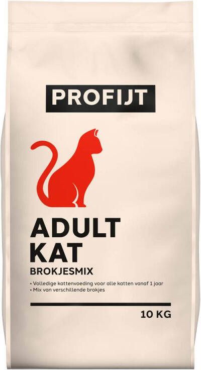 Profijt Adult Kat Brokjesmix Kattenvoer 10 kg