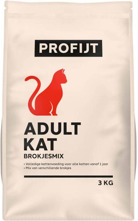 Profijt Adult Kat Brokjesmix Kattenvoer 3 kg