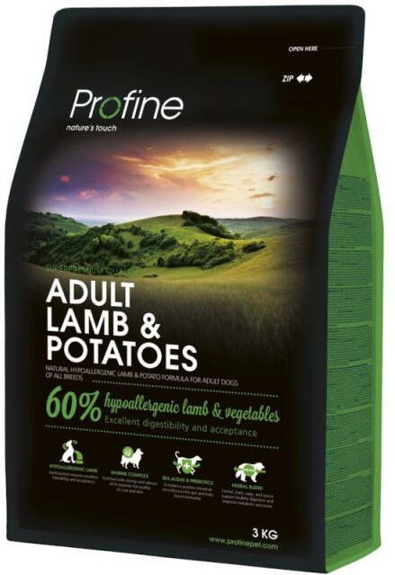 Profine Adult Hondenvoer Lam Aardappel 3 kg