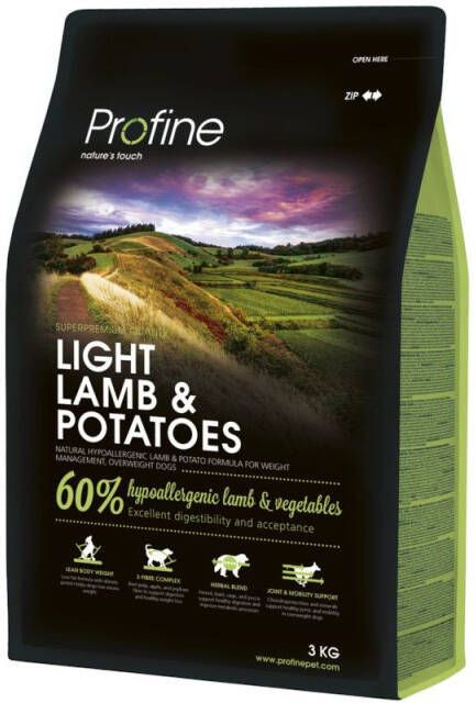 Profine Adult Light Hondenvoer Lam Aardappel 3 kg