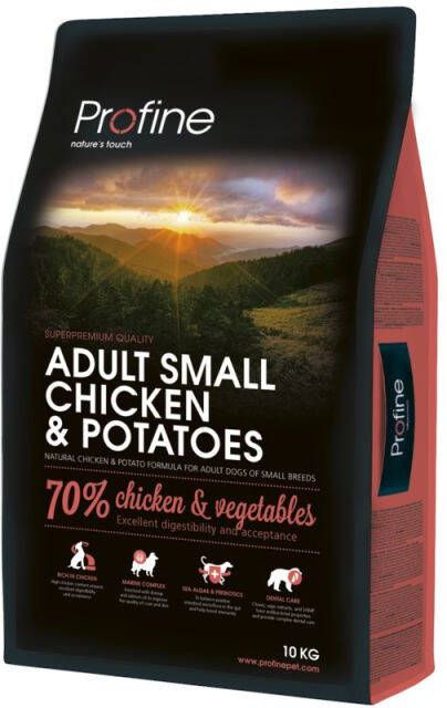 Profine Adult Small Breed Hondenvoer Kip Aardappel 10 kg