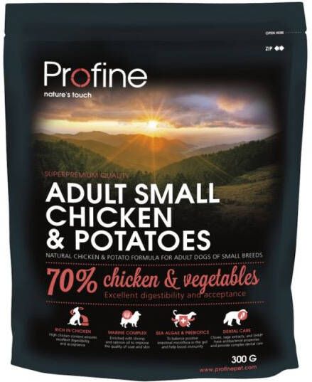 Profine Adult Small Breed Hondenvoer Kip Aardappel 300 gram