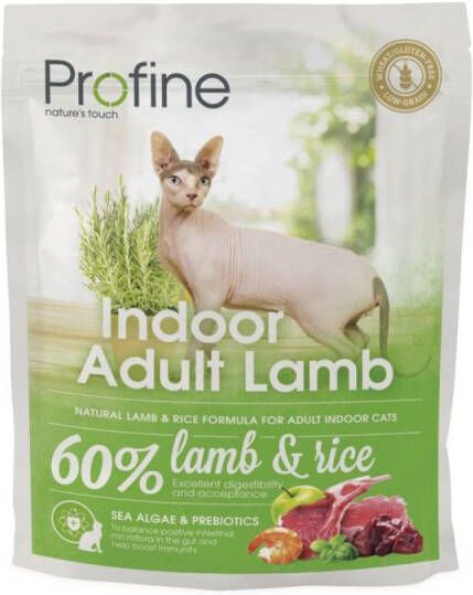 Profine Indoor Adult Lamb Kattenvoer Kip Rijst 300 gram