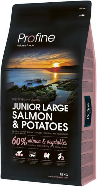 Profine Junior Large Breed Hondenvoer Zalm Aardappel 15 kg