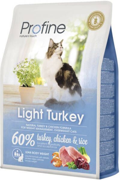 Profine Light Turkey Kattenvoer Kalkoen Rijst 2 kg