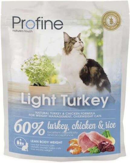 Profine Light Turkey Kattenvoer Kalkoen Rijst 300 gram