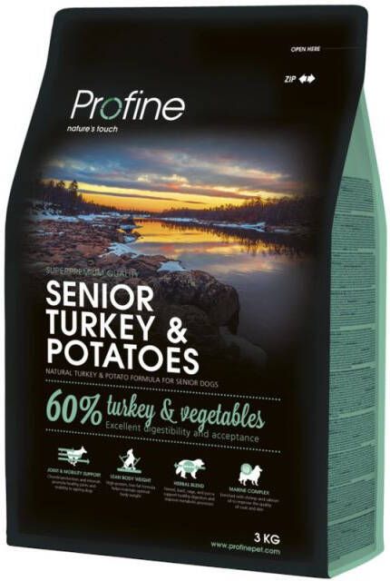 Profine Senior Hondenvoer Kalkoen Aardappel 3 kg