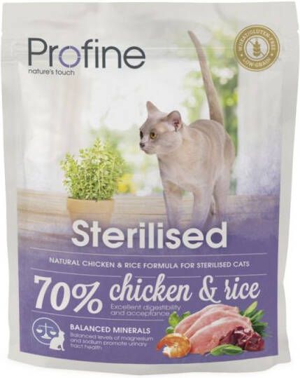 Profine Sterilised Kattenvoer Kip Rijst 300 gram