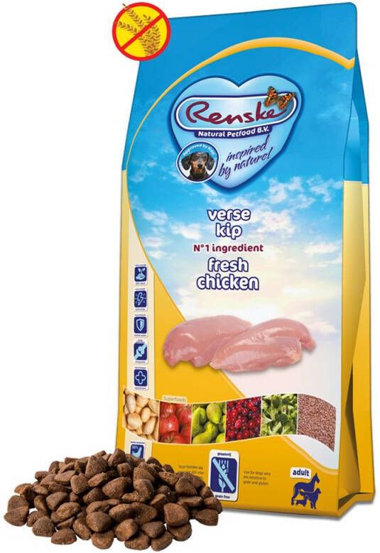 Renske Super Premium Graanvrij Verse kip 12 kg