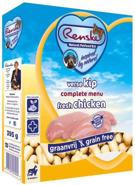 Renske Graanvrij Hondenvoer Kip 395 gram