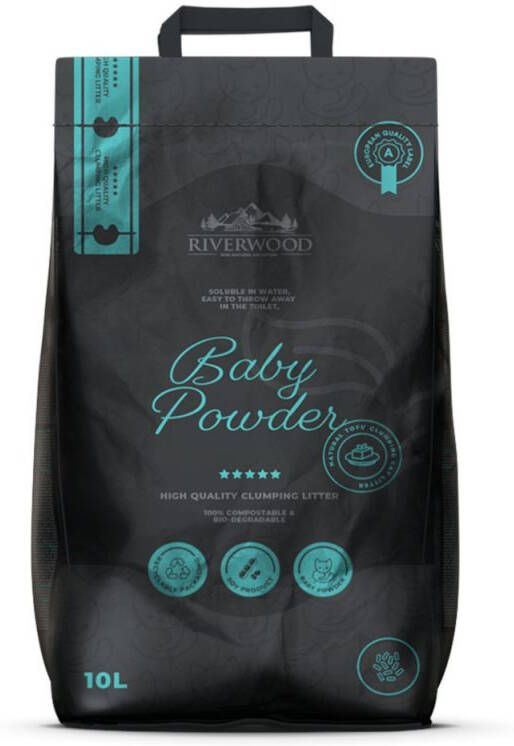 Riverwood Baby Powder Kattenbakvulling Fijn 4 5 kg