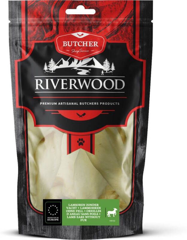 Riverwood Butcher Shop Series Lamsoren Hondensnack Lam Zak 100 gram