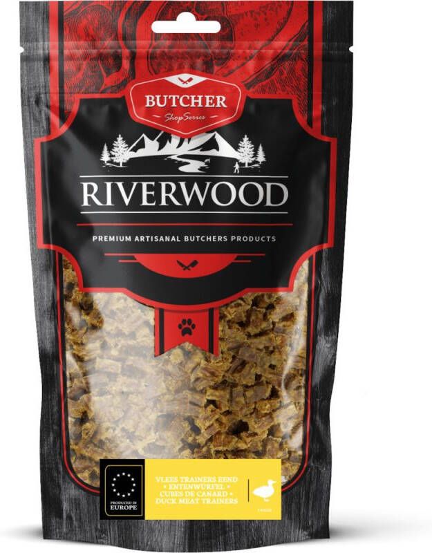 Riverwood Butcher Shop Series Trainer Hondensnack Eend Zak 150 gram