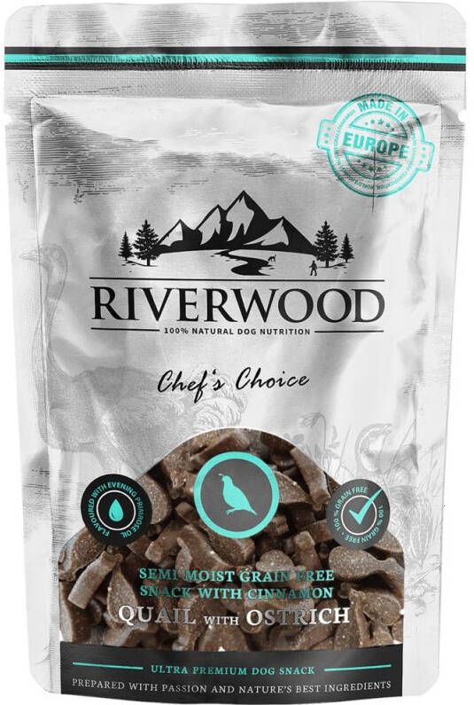 Riverwood Chef's Choice Semi Moist Hondensnack Zak 200 gram